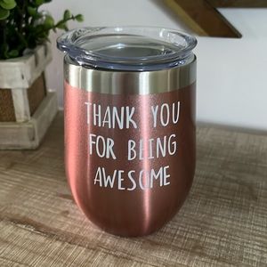 3/$12 Pink Wine Tumbler